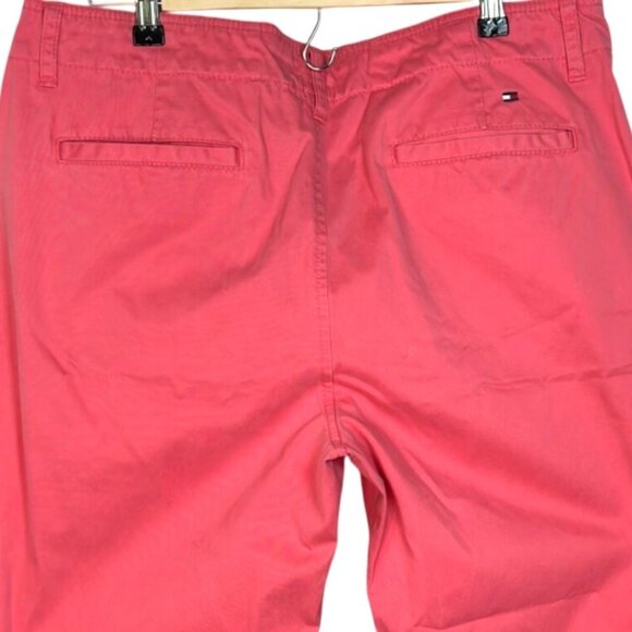 Tommy Hilfiger Red Straight Leg Flat Front Chino Pants Women's Size 14 - Picture 4 of 6